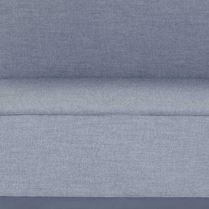 Homeroots 35" Gray And Tpu Coating Metal Outdoor Modular With Gray Cushion  Metal 374151