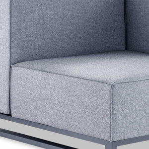 Homeroots 41" Gray Linen Side Chair   374152