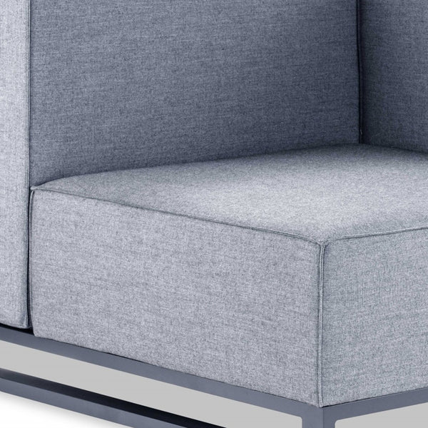 Homeroots 41" Gray Linen Side Chair   374152