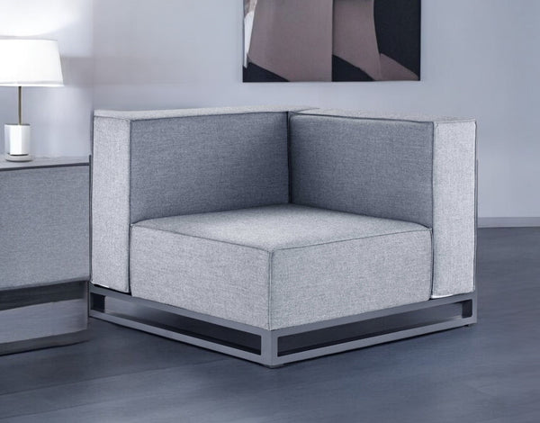 Homeroots 41" Gray Linen Side Chair   374152