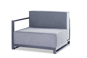 Homeroots 37" Gray Linen Side Chair   374153