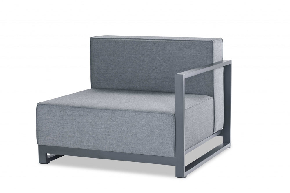 HomeRoots 37" Gray Linen Arm Chair - Elegant Upholstered Seating for Living Rooms, Home Offices & More! 374154