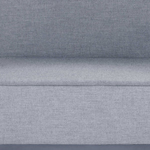 Homeroots 37" Gray Linen Side Chair   374154