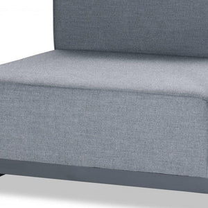 HomeRoots 37" Gray Linen Arm Chair - Elegant Upholstered Seating for Living Rooms, Home Offices & More! 374154