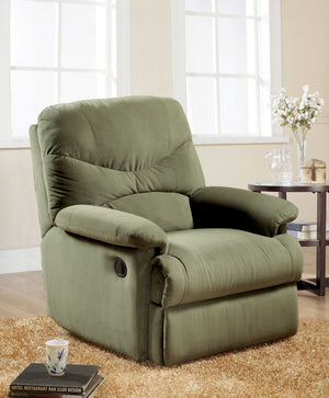 Homeroots 35" Sage Microfiber Recliner Sage  374162