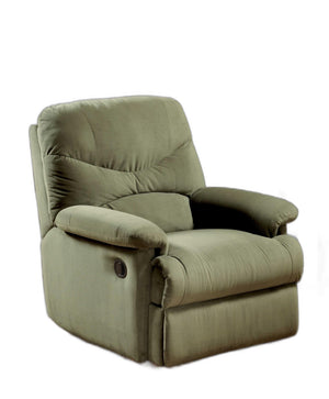 Homeroots 35" Sage Microfiber Recliner Sage  374162