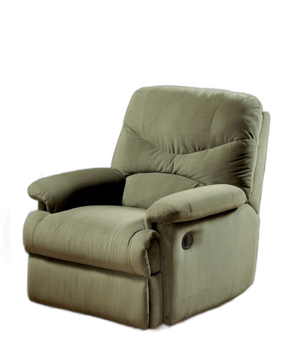 Homeroots 35" Sage Microfiber Recliner Sage  374162