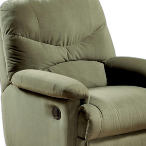 Homeroots 35" Sage Microfiber Recliner Sage  374162