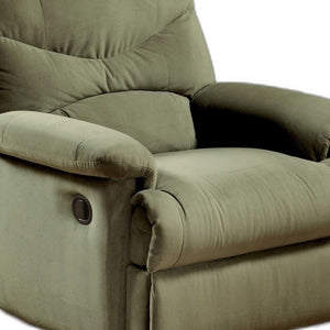 Homeroots 35" Sage Microfiber Recliner Sage  374162