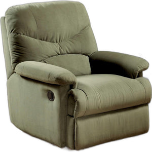 Homeroots 35" Sage Microfiber Recliner Sage  374162