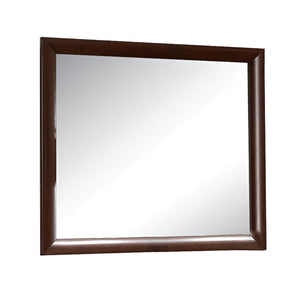 Homeroots 35" Espresso Framed Dresser Mirror  Glass 374164