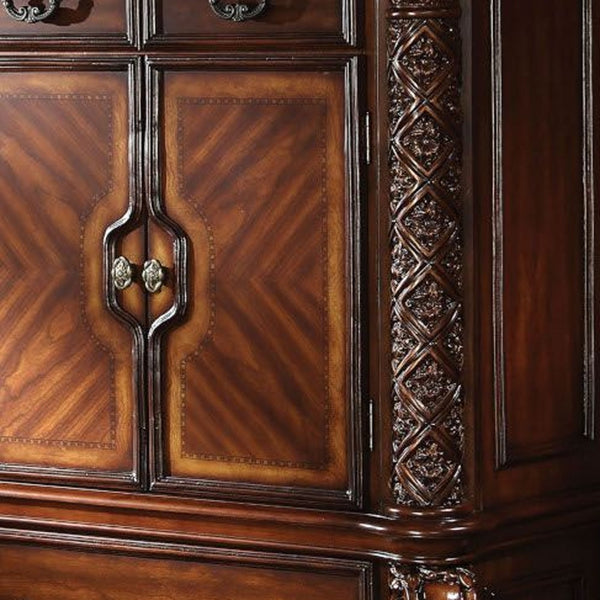 Homeroots 43" Brown Solid Wood Standard Chest  Solid Wood 374175