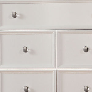 Homeroots 36" White Solid Wood  Solid Wood 374198