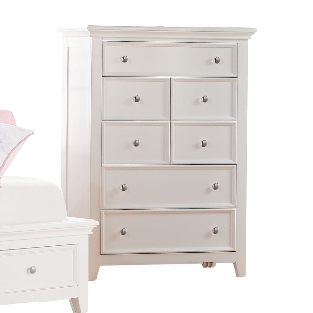 Homeroots 36" White Solid Wood  Solid Wood 374198