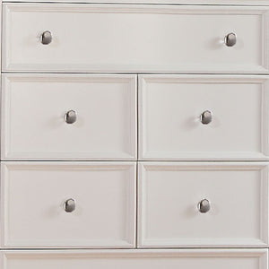 Homeroots 36" White Solid Wood  Solid Wood 374198