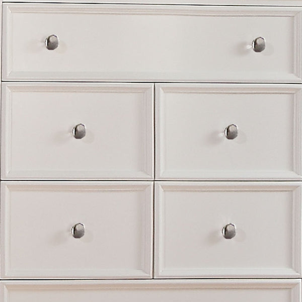 Homeroots 36" White Solid Wood  Solid Wood 374198