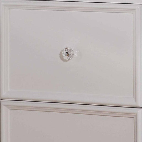HomeRoots 27" Stylish White Nightstand with Two Drawers - Contemporary Design for Bedroom or Living Room Use 374199
