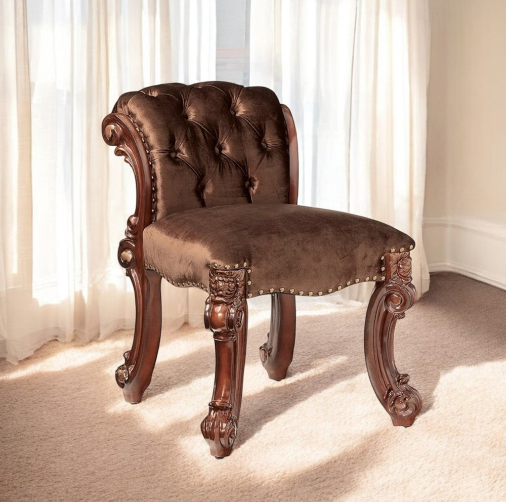 HomeRoots 18" Timeless Solid Wood Bar Chair with Jute Fabric Seat - Elegant Comfort for Kitchen & Dining Spaces 374212