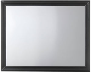 HomeRoots 36" Black Wood Framed Dresser Mirror - Stylish, Durable Design for Bedrooms, Entryways & More! 374223