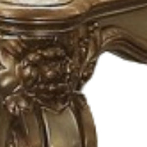 Homeroots 70" Bone And Gold Faux Leather Curved Loveseat Bone  374238