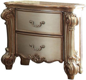 Homeroots 30" Bone Two Drawers Nightstand   374248