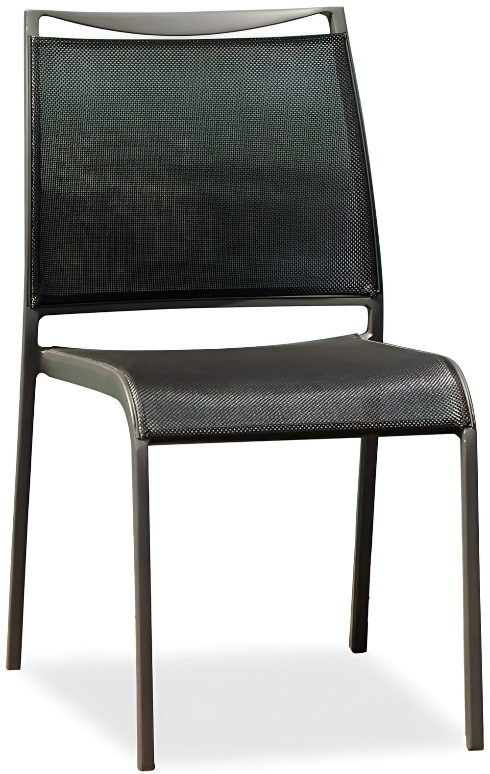 Homeroots Set Of Two Gray Metal Dining Side Chairs  Metal 374308