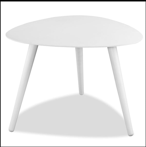 Homeroots 14" White Aluminum End Table   374310
