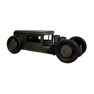 Homeroots 26" Brown And Black Solid Wood Coffee Table   374324