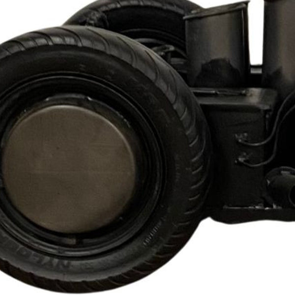 Homeroots 26" Brown And Black Solid Wood Coffee Table   374324