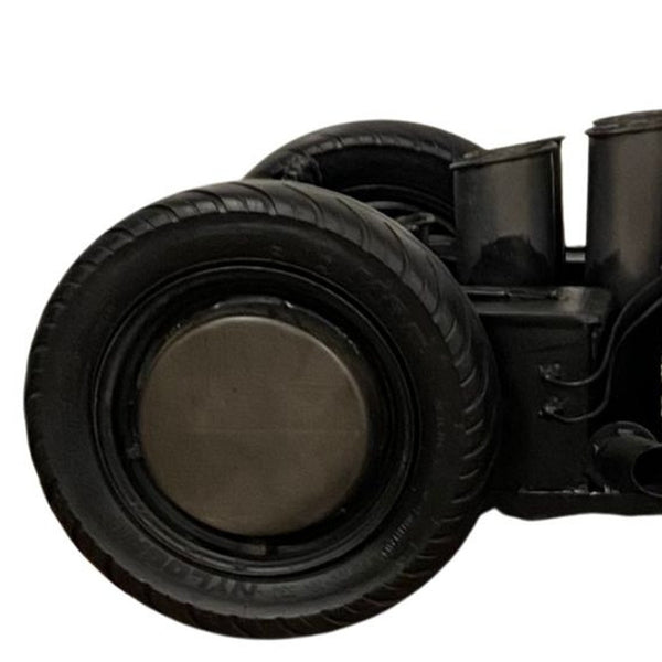 Homeroots 26" Brown And Black Solid Wood Coffee Table   374324