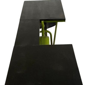 Homeroots Green And Brown 17" Kitchen Cart  Wood 374331