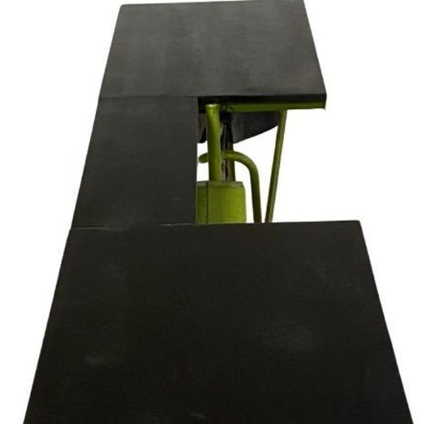 Homeroots Green And Brown 17" Kitchen Cart  Wood 374331