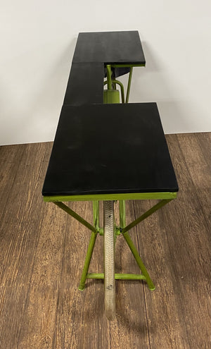 Homeroots Green And Brown 17" Kitchen Cart  Wood 374331