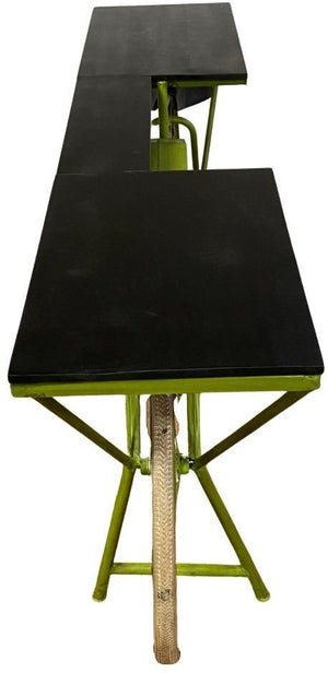 Homeroots Green And Brown 17" Kitchen Cart  Wood 374331