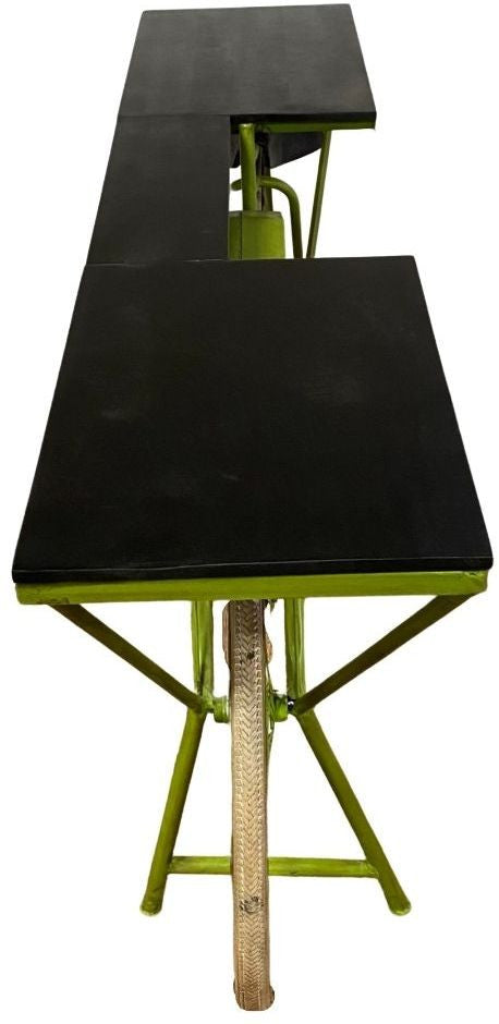 Homeroots Green And Brown 17" Kitchen Cart  Wood 374331