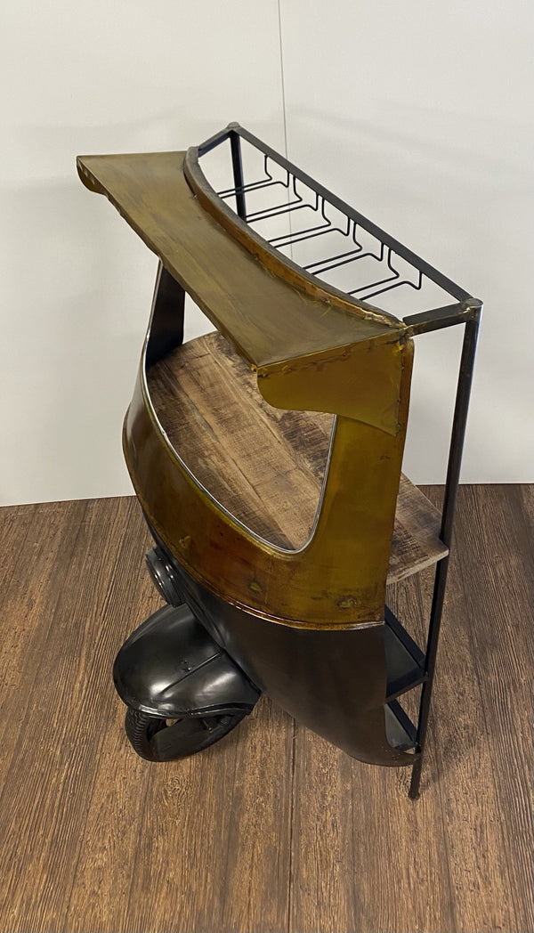 Homeroots 24" X 36" X 65" Tuk Tuk Bar  Wood 374335