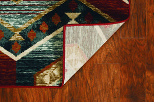 Homeroots 9' X 12' Red Machine Woven Honeycomb Lodge Indoor Area Rug  Polypropylene 374404