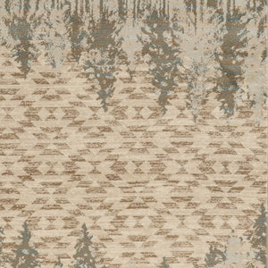 HomeRoots 8' Timeless Ivory Southwestern Indoor Outdoor Area Rug – Durable, Easy Care, Versatile Design for Any Space 8' x 10' 374415