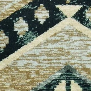 HomeRoots 8' Seafoam Lodge Area Rug - Durable, Stylish, and Easy-Care Accent for Indoor and Outdoor Spaces 8' x 10' 374423