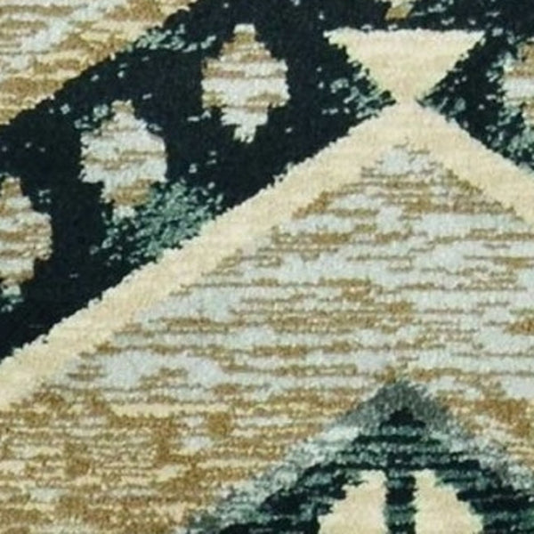 HomeRoots 8' Seafoam Lodge Area Rug - Durable, Stylish, and Easy-Care Accent for Indoor and Outdoor Spaces 8' x 10' 374423