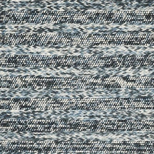 HomeRoots 3' Handwoven Wool Area Rug in Ivory, Blue, and Gray - Perfect for Entryways, Hallways, and More! 5' X 7' 374501