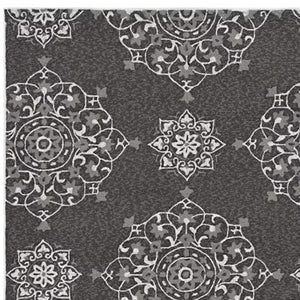 HomeRoots 8' Hand-Tufted Area Rug - Modern Plush Comfort for Living Rooms and Bedrooms, Durable & Easy Care 8' X 10' Charcoal, Ivory 374706