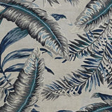 Homeroots 5' X 8' Blue And Gray Wool Botanical Leaves Hand Tufted Area Rug  Wool 374715