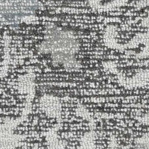 HomeRoots 9' Hand-Tufted Wool Area Rug - Elegant Floral Design in Ivory, Gray, and Green for Timeless Decor 9' X 13' 374728