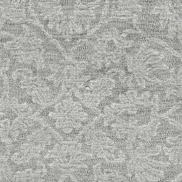 HomeRoots 9' Gray Wool Floral Medallion Hand-Tufted Area Rug - Timeless Elegance for Living Spaces & Comfort 9' X 13' 374733