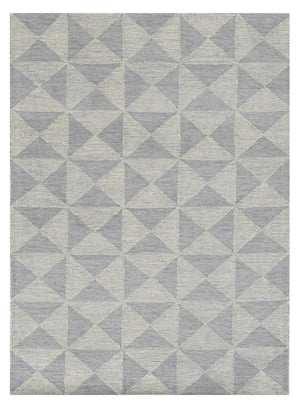 HomeRoots 8' Hand-Tufted Wool Runner Rug in Gray and Light Gray, Perfect for Hallways and Modern Spaces 5' X 7' 374740