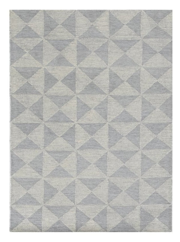 HomeRoots 8' Hand-Tufted Wool Runner Rug in Gray and Light Gray, Perfect for Hallways and Modern Spaces 7' X 10' 374741