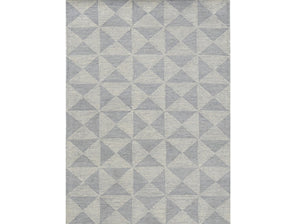 HomeRoots 9' Hand-Tufted Wool Area Rug in Gray & Light Gray - Modern Geometric Design for Stylish Homes 9' X 13' 374743