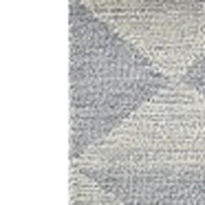 HomeRoots 9' Hand-Tufted Wool Area Rug in Gray & Light Gray - Modern Geometric Design for Stylish Homes 9' X 13' 374743