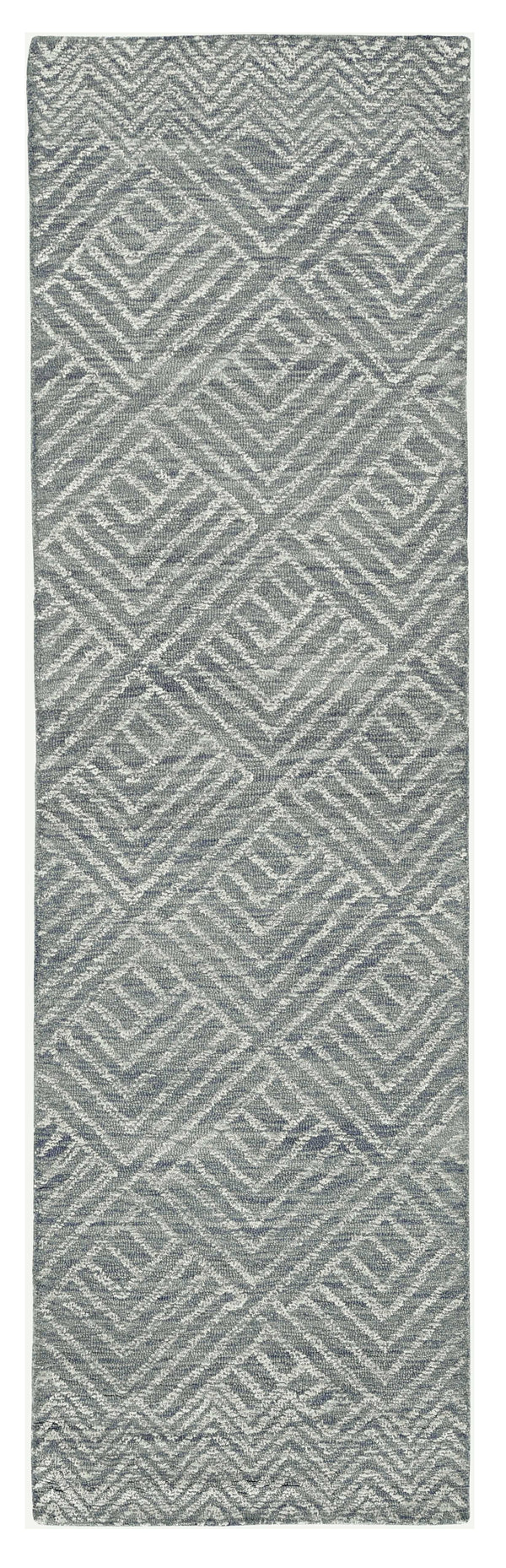 Homeroots 96 X 132 Denim Wool Rug  Wool 374747